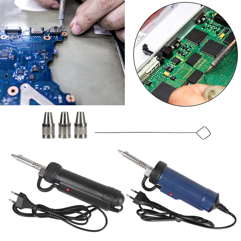 Automatic Tin Sucker With 3 Suction Nozzle ADT03 EU Plug Portable Electric Vacuum Soldering Remove Pump Desoldering Machine