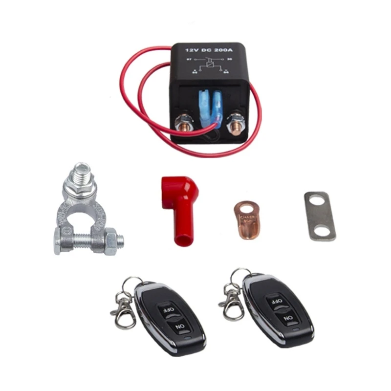 Upgrade Battery Disconnect with Remote Control Battery Isolator with Remote for Automotive Marine & Trucks