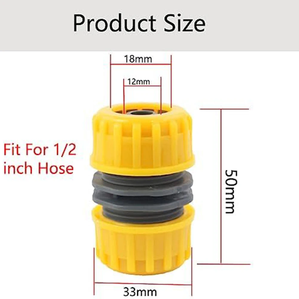 

Соединитель для садового шланга 1/2, соединитель для садового шланга, ремонт садового шланга, ABS-материал, простой в использовании, устойчивый к давлению