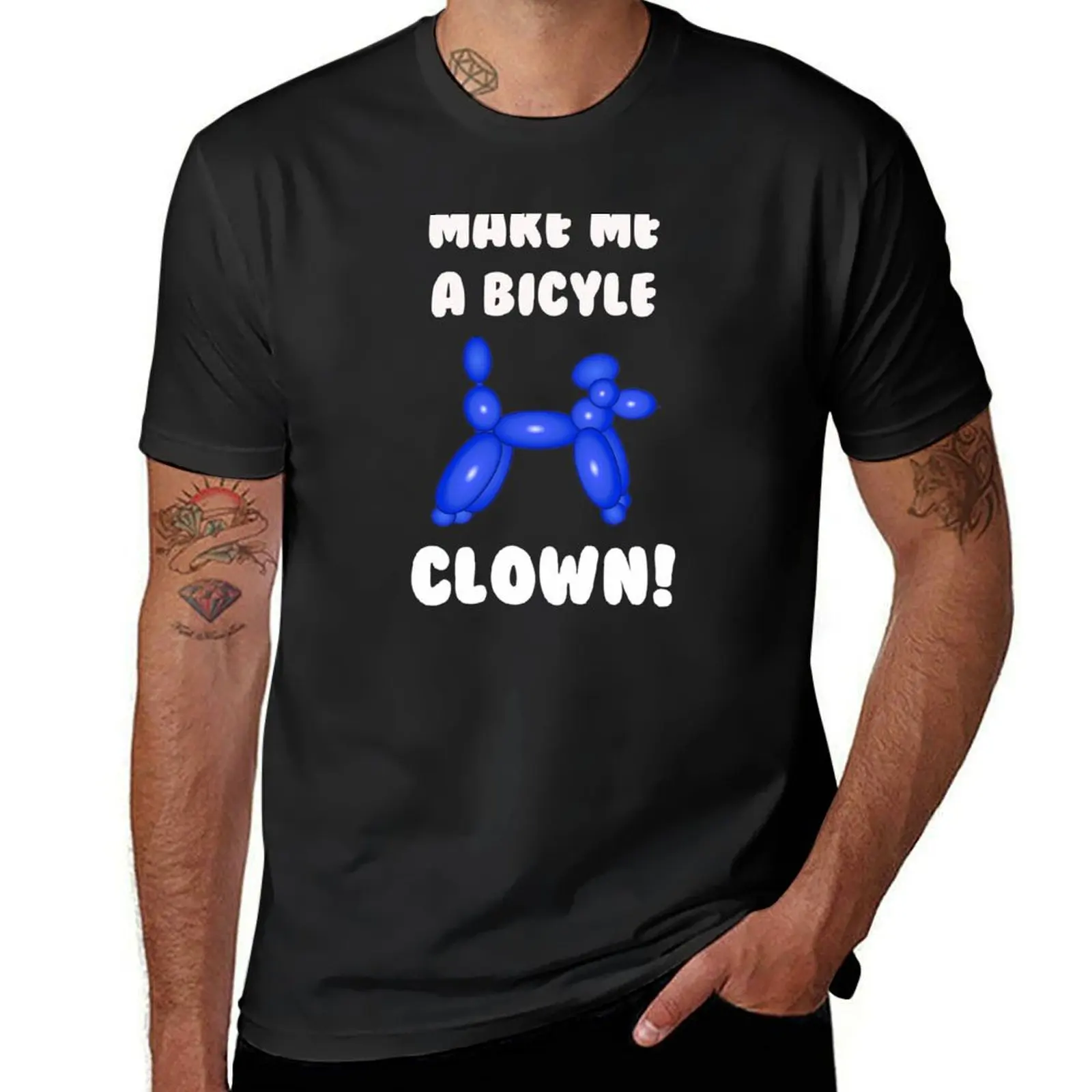 Make Me a Bicycle Clown! T-Shirt animal prinfor boys cute tops Men's t-shirts