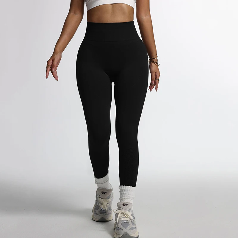 One Piece High Waisted Fitness Pants Women High Elasticity Hip Lifting Sport Yoga Tights Woman Solid All Match Sports Leggings