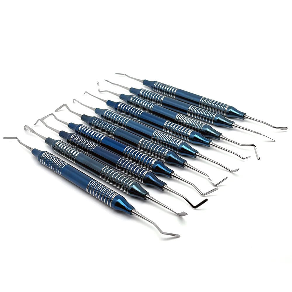 10Pcs Dental Composite Resin Filling Spatula Aesthetic Restoration Kit Resin Filler set Dental Tool Restoration Spatula