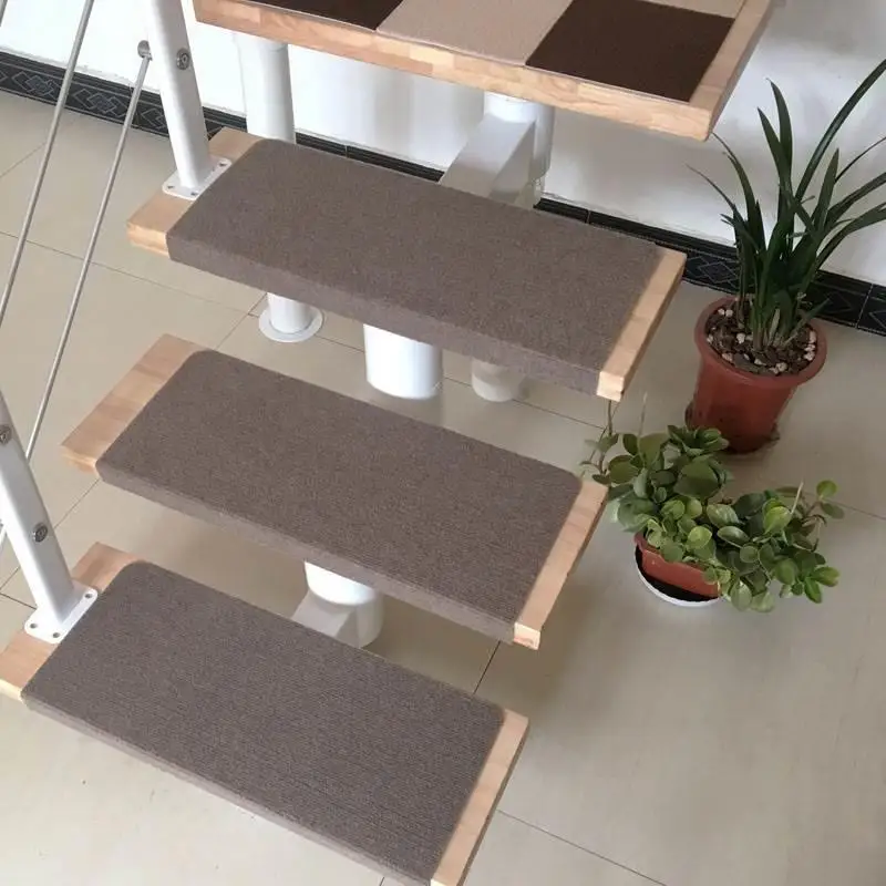 

Накладка на ступеньки для внутренних лестниц, самоклеящаяся, без клея, противоскользящая, цвет натурального дерева, для домашнего использования, защитная подкладка для ковровых покрытий