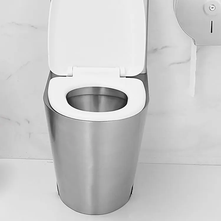Stainless steel toilet wall hanging stainless steel laveo dry cleaning toilet for prison