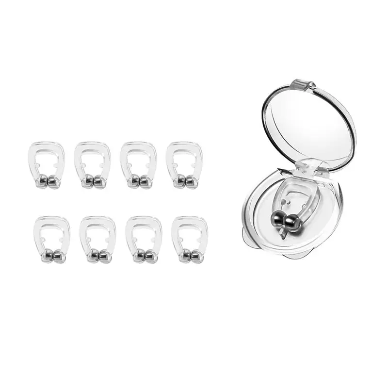 

AEE6-Anti Snoring Devices, Snore Stopper With Adjustable Magnet, Snoring Solution For Comfortable And Quieter Sleep, 8PCS