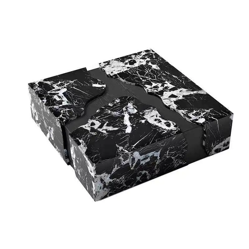 Marble Coffee Table Living Room Home Italian Light Luxury Style Personalized Creative Fashion High-end Sense 2024 New