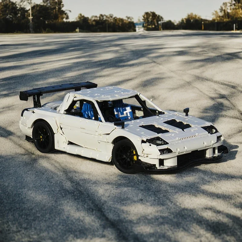 

3874 шт. MOC Mazda RX 7 игрушка Speed Champion DIY спортивный автомобиль образовательные строительные блоки подарок для детей на день рождения, Рождество