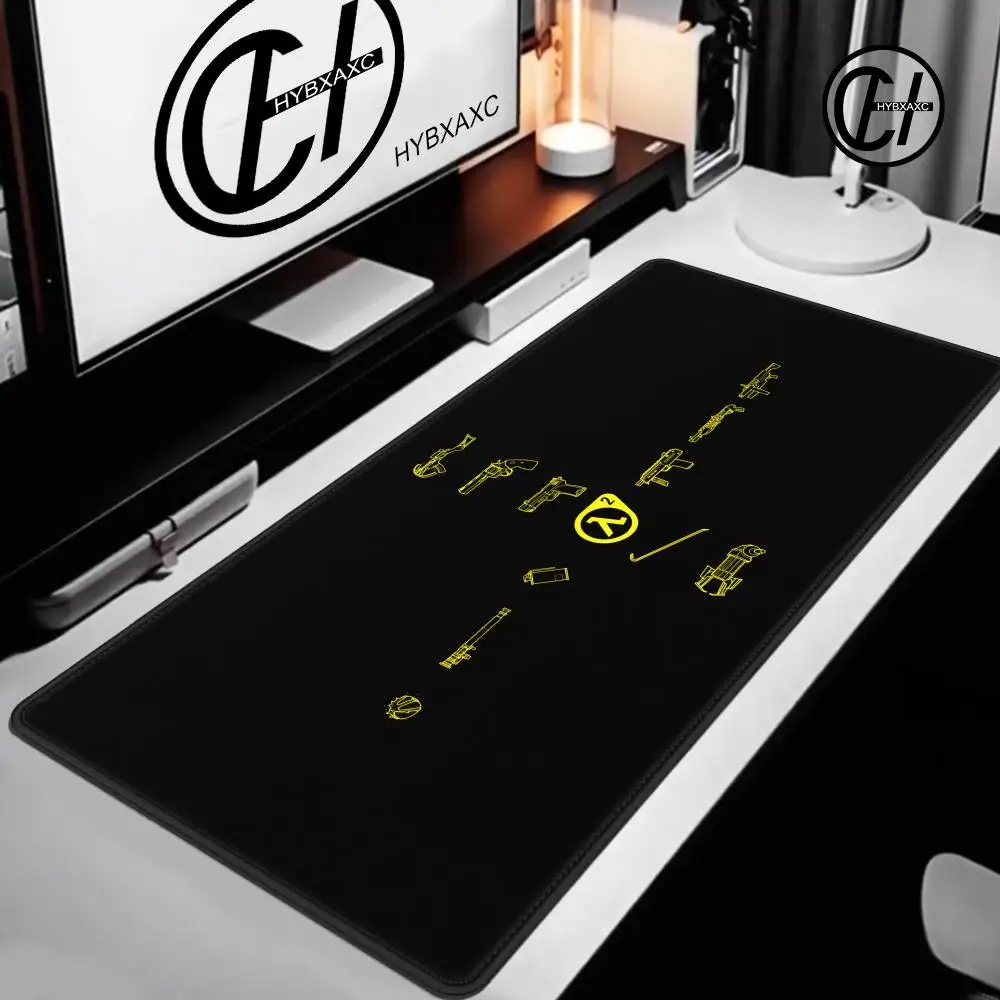 Half Life Mousepad Gamer Desk Table Game Office Work Mouse Pad Xxl Non-slip Laptop Pc Desk Accessories Gamer Rug Table Mat