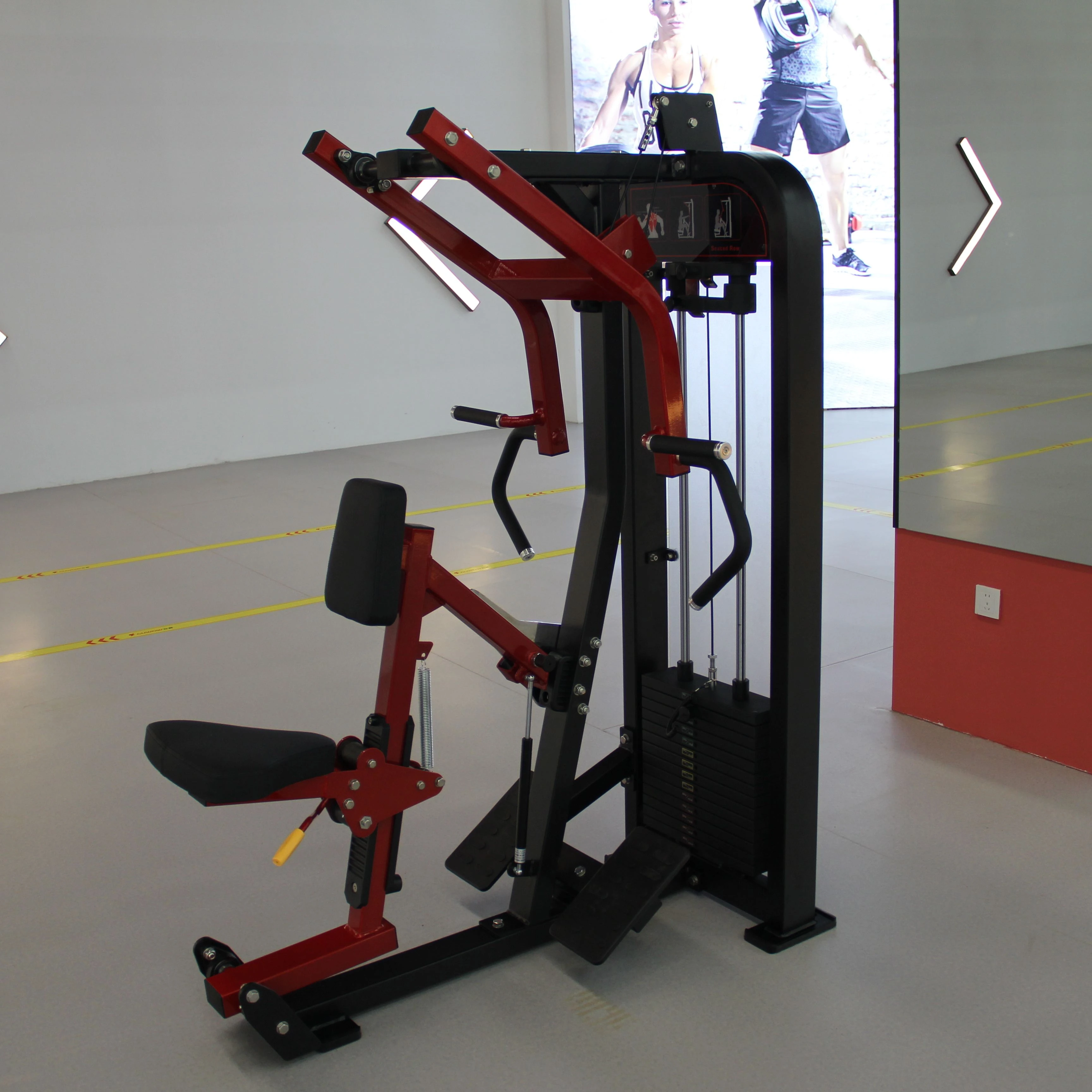 Equipo comercial de gimnasio, máquina de selección cargada con mango de martillo de fuerza para bíceps y tríceps