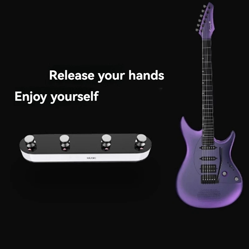 Drahtlose Fußschalter Schalter Sound Modus Schalten Vier Schritt Nagel Pedal Smart Gitarre Pedal Für