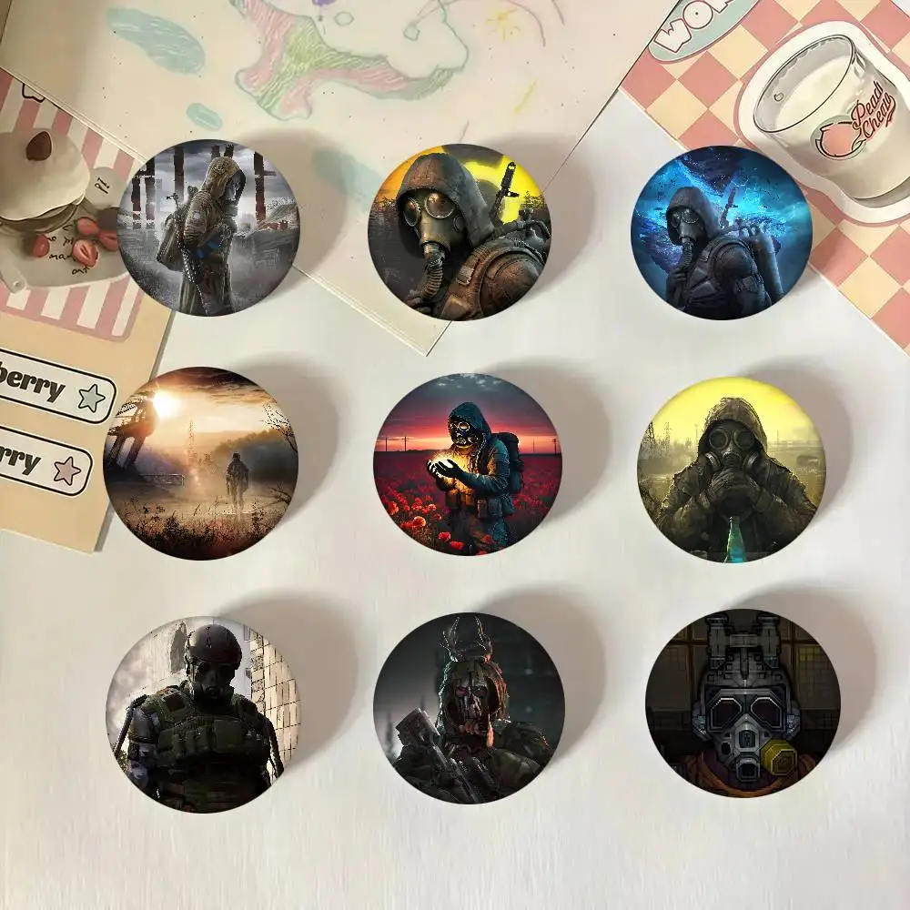 S-Stalker 2, cooles Spiel, runde Abzeichen, kreative Brosche, Kleidung, Rucksack, Zubehör, Anstecknadel