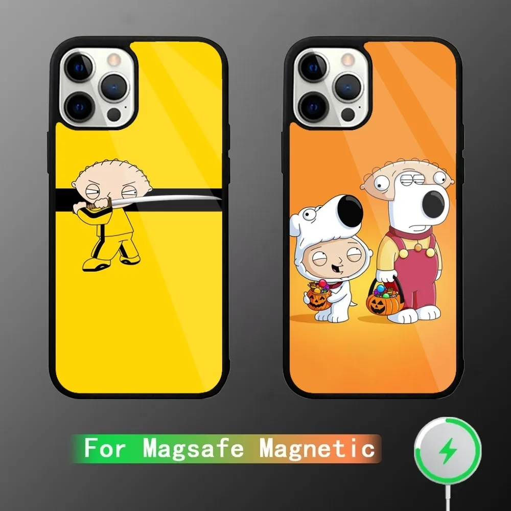 

cartoon F-Family FUNNY Guy Phone Case For iPhone 15,14,13,12,11,Plus,Pro,Max Mini Magsafe Magnetic Wireless Charging