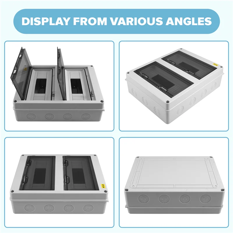 ABGR-HT Series Junction Box 24WAY IP65 Waterproof Distribution Box Outdoor Plastic Electrical Withlock Forcircuit Breaker