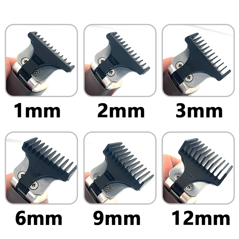 Kemei 0mm Hair Trimmer Limit Comb Universal Black Guards Hairdresser Hair Cutting Guide for KM-5027 KM-1949 KM-9163 KM-5098