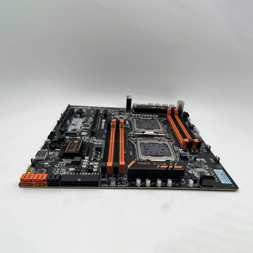 For HUANANZHI  X79 Motherboard Dual CPU LGA 2011 DDR3 E-ATX Motherboard X79 8D