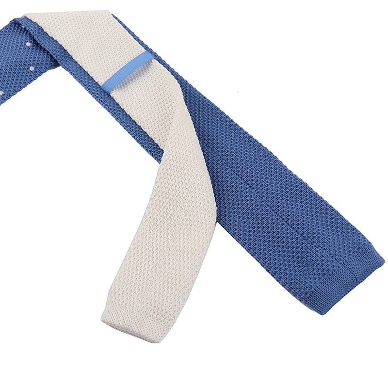 Tailor Smith Fashion Male Slim Stripe Designer 100%Polyester Knitted Neck Ties Cravate Narrow Skinny Polyester ties for men gift