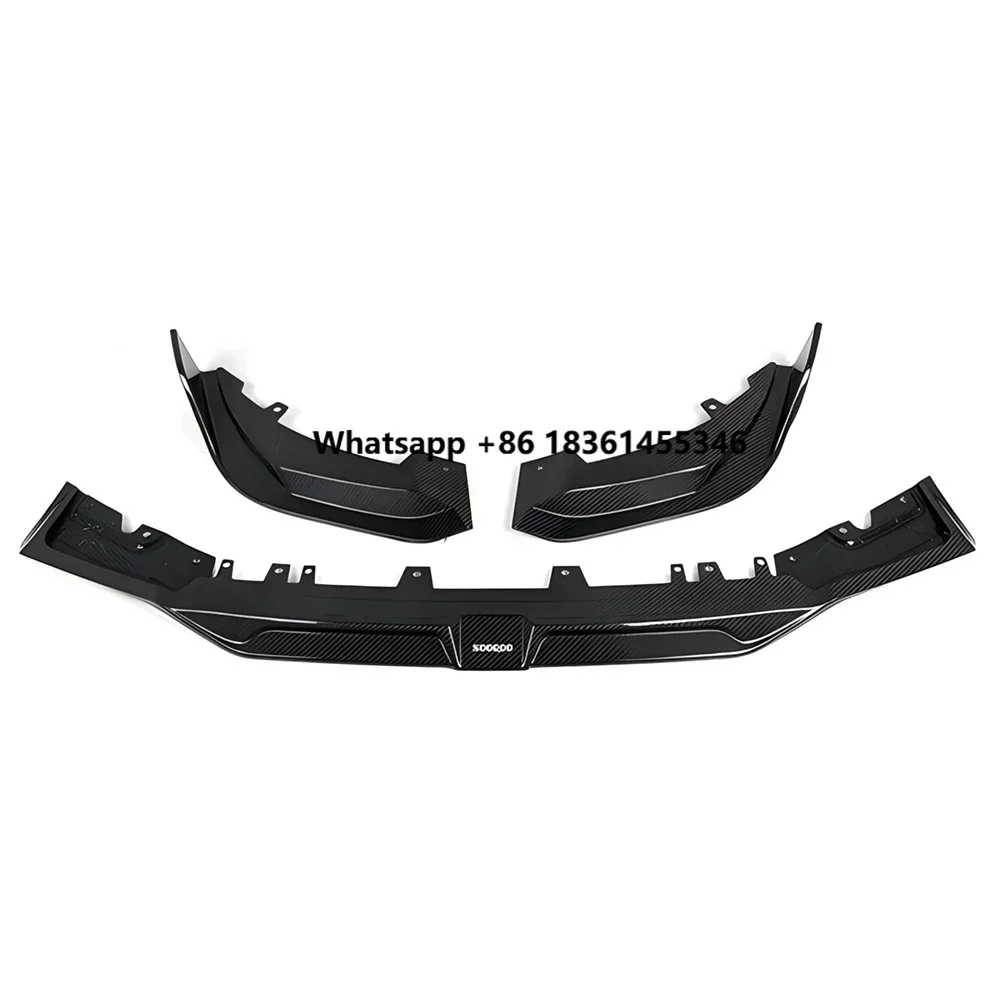 For 22-25 F97 F98 LCI X3M X4M VS Style Dry Carbon Fiber Front Bumper Lip Splitter