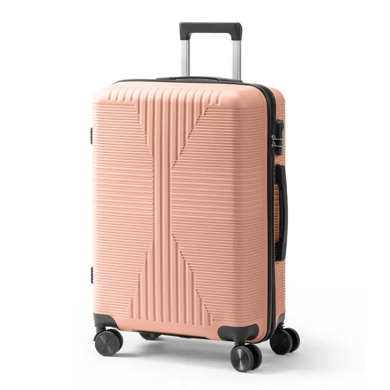 

Non-TSA Customs Lock Single 24-inch PP Trolley Case, Pink