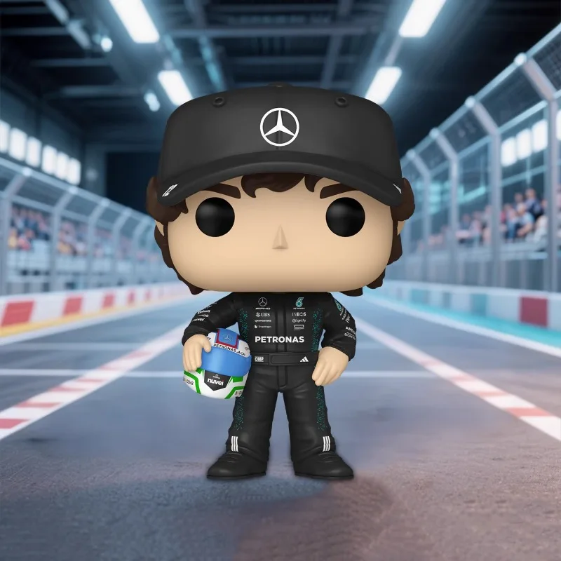 Op voorraad FUNKO POP originele Co-branded Mercedes Team F1 Racing Kimi Antonelli kan een model gebruiken om vakantiegeschenken te verzamelen