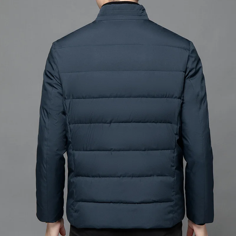 Chaqueta de algodón para hombre, Parka gruesa y cálida con cuello levantado, informal, ajustada, para invierno, novedad de 2021