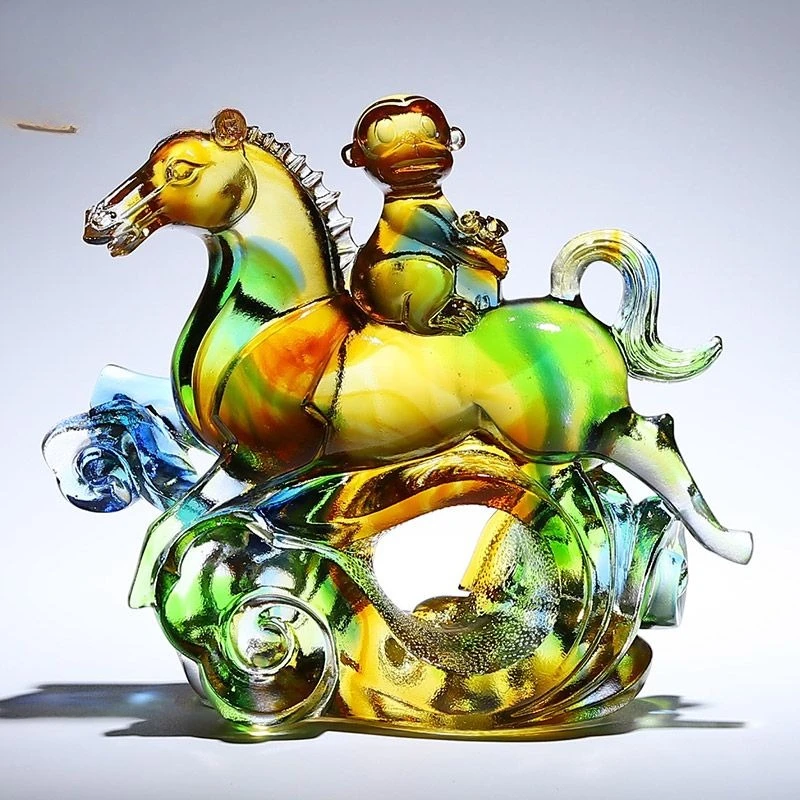 Zodiac horse ornaments, Chinese living room entrance, decorative handicrafts, housewarming birthday gifts