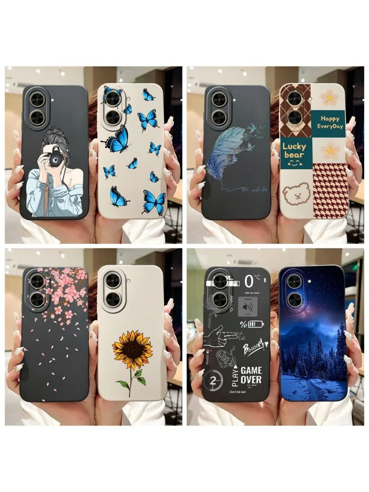 Pour Xiaomi Redmi A5 4G étui Poco C71 luxe Art peint couverture souple coque de téléphone pour Xiaomi Poco C71 Redmi A5 NFC Fundas pare-chocs