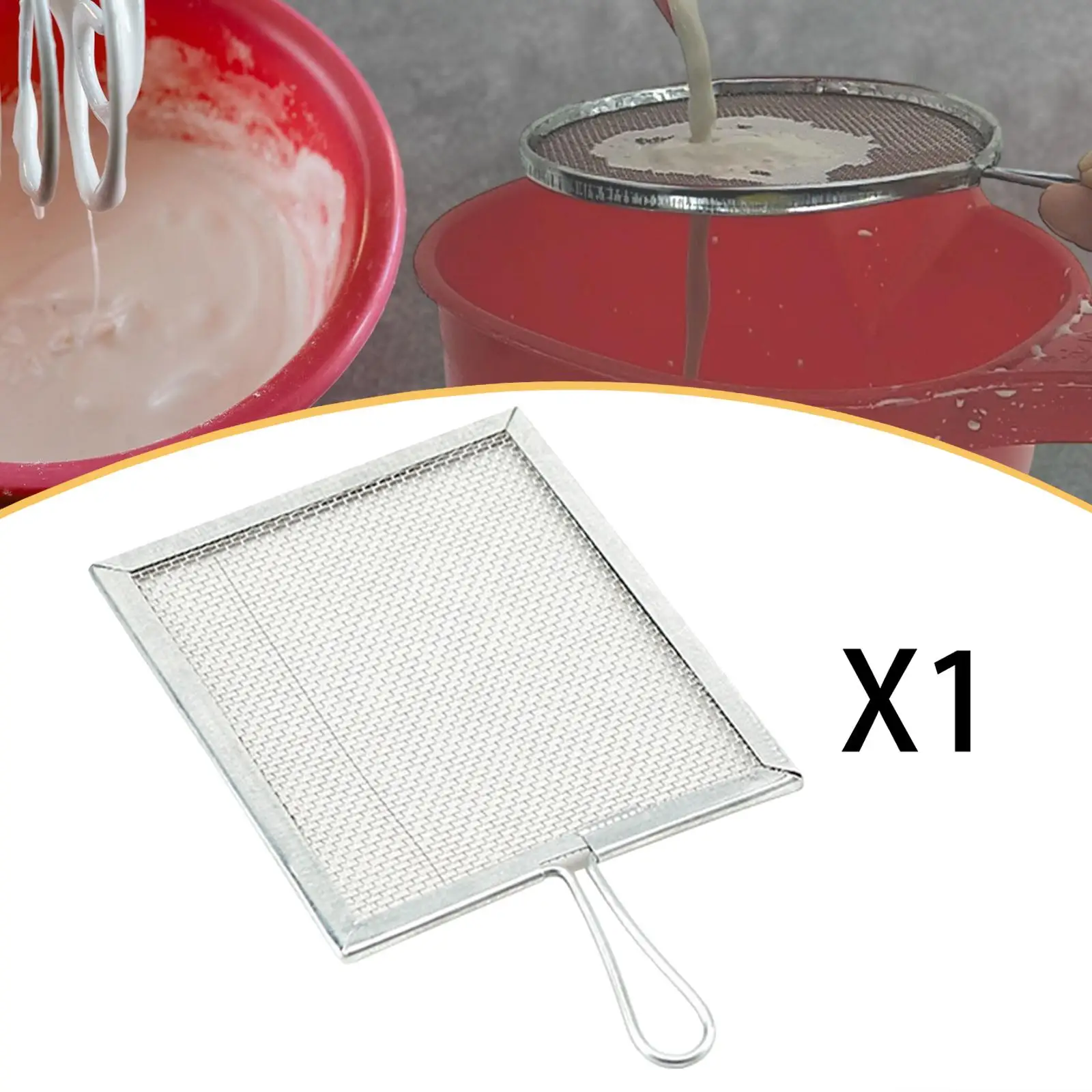 Pottery Art Supplies Glaze Mud Strainer Stainless Steel Mesh Sifter Tool for Craft Projects