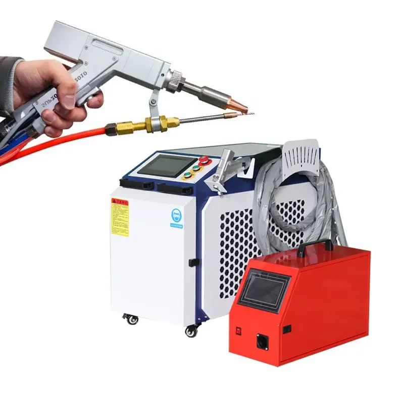 4 in 1 Double Wire Feed Laser Welding Machine Handheld Laser Welding Machine Price Portable Laser Welding Machine 3000w