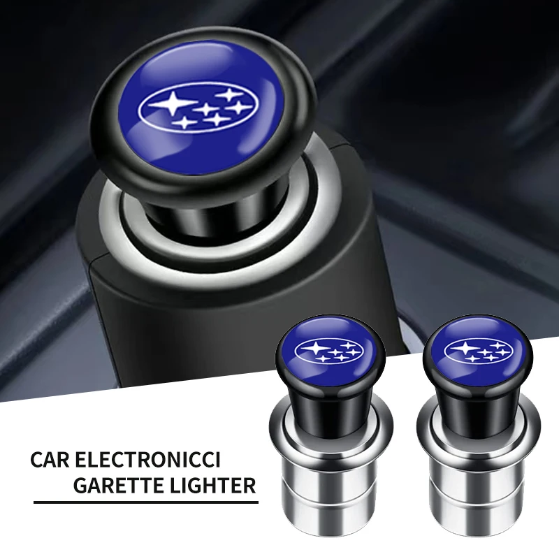 

1Pcs Auto Interior Cigarette Lighter Power Plug Emblem Styling For Subaru Forester impreza Outback Legacy WRC XV Car Accessories