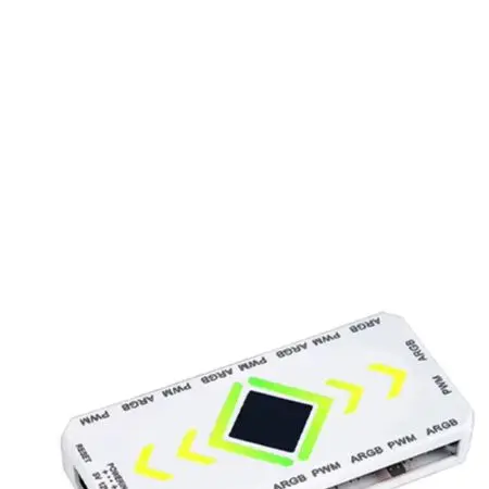 9 Pin 5V 3-Pin For ARGB And 4-Pin For PWM Fan Hub Controller With Wireless Remote For PC Case Cooling System Temperature Control