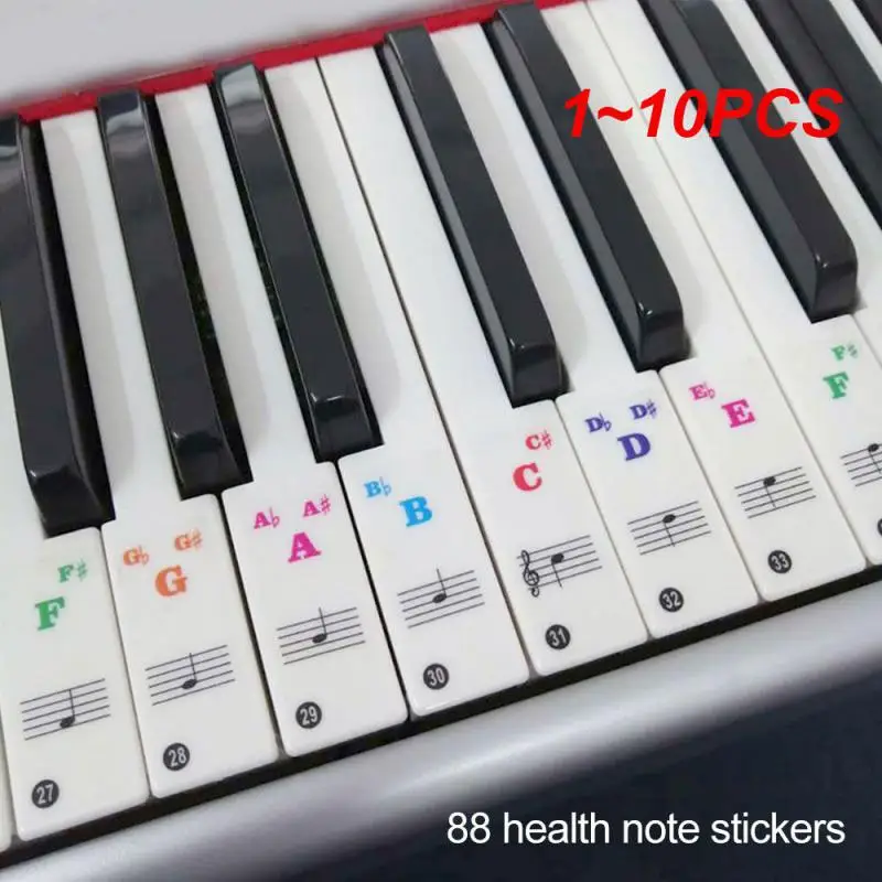 

1~10PCS Colorful High-quality Material Suitable For All Ages Reusable Enhance Piano Skills Music Learning Aid