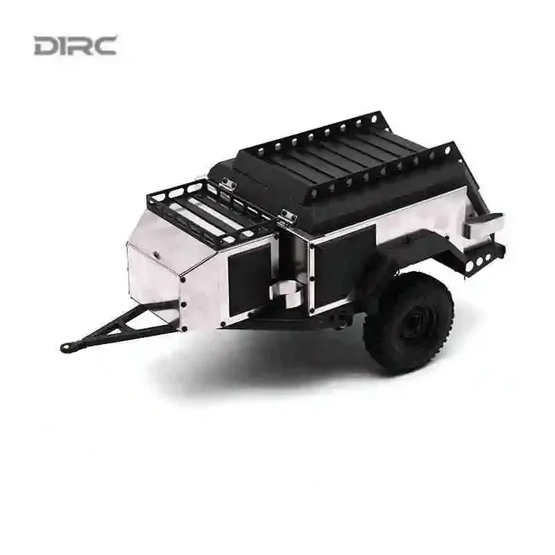 D1rc Simulation Camping anhänger rv Anhänger Metall kletter wagen anhänger unabhängiges Aufhängung zubehör