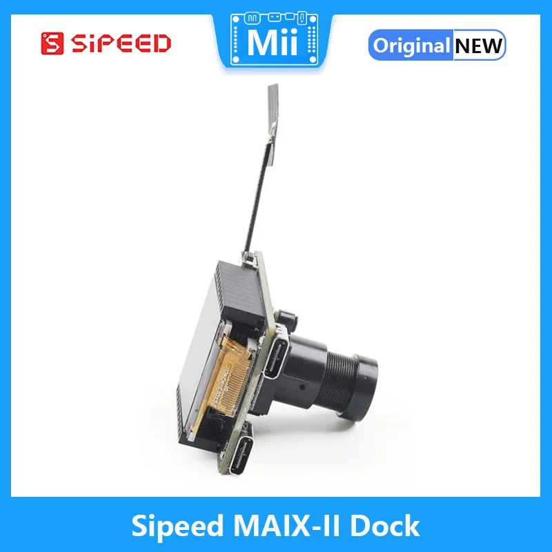 Sipeed MAIX-II Dock Is Een Aiot Vision Board Gedreven Door Allwinner V831, Met Wifi, 2 Miljoen Pixel Camera, 1.3 Inch Scherm