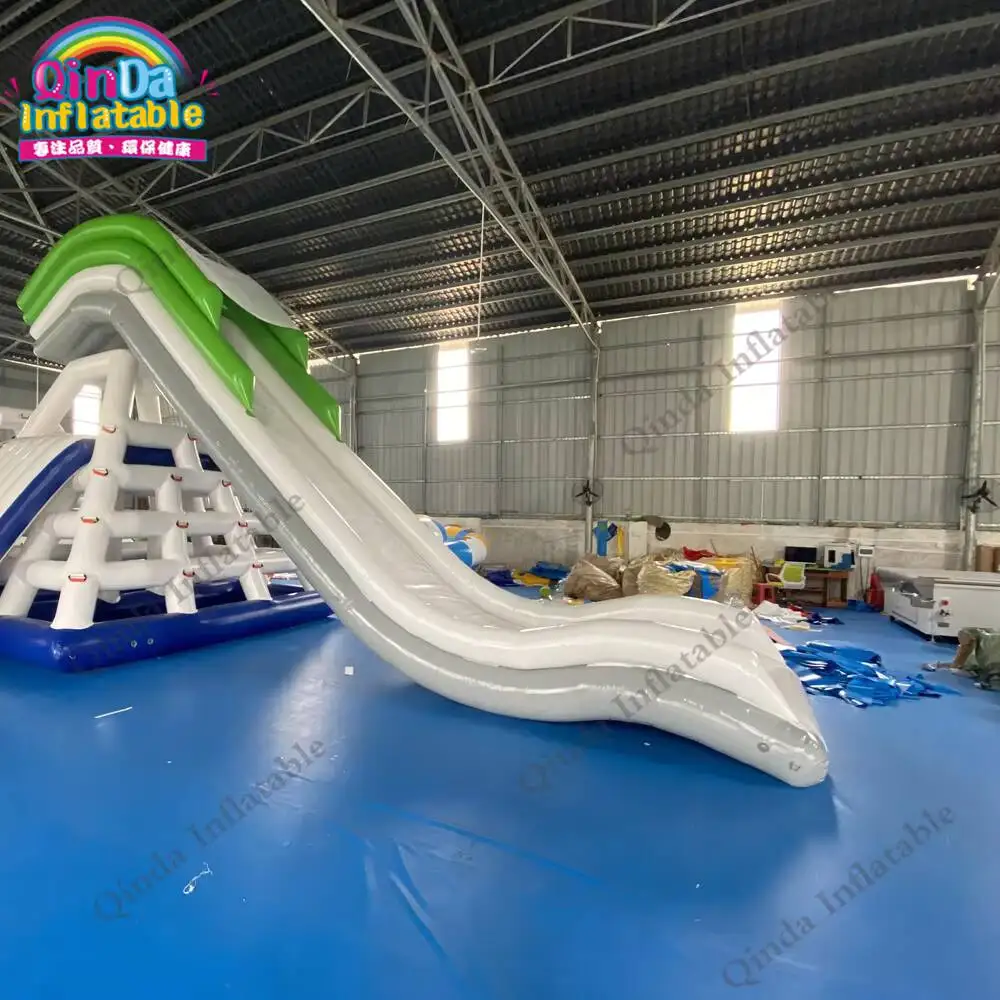 High Quality Customized Inflatable Yacht Slide 4M Inflatable Dock Slide For Yacht Boat