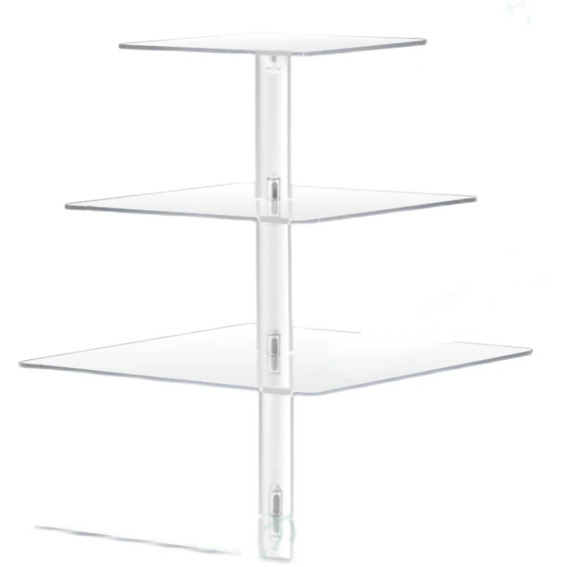 

European transparent acrylic wedding multi-layer display rack cake rack four-layer five-layer tray birthday party cake tray