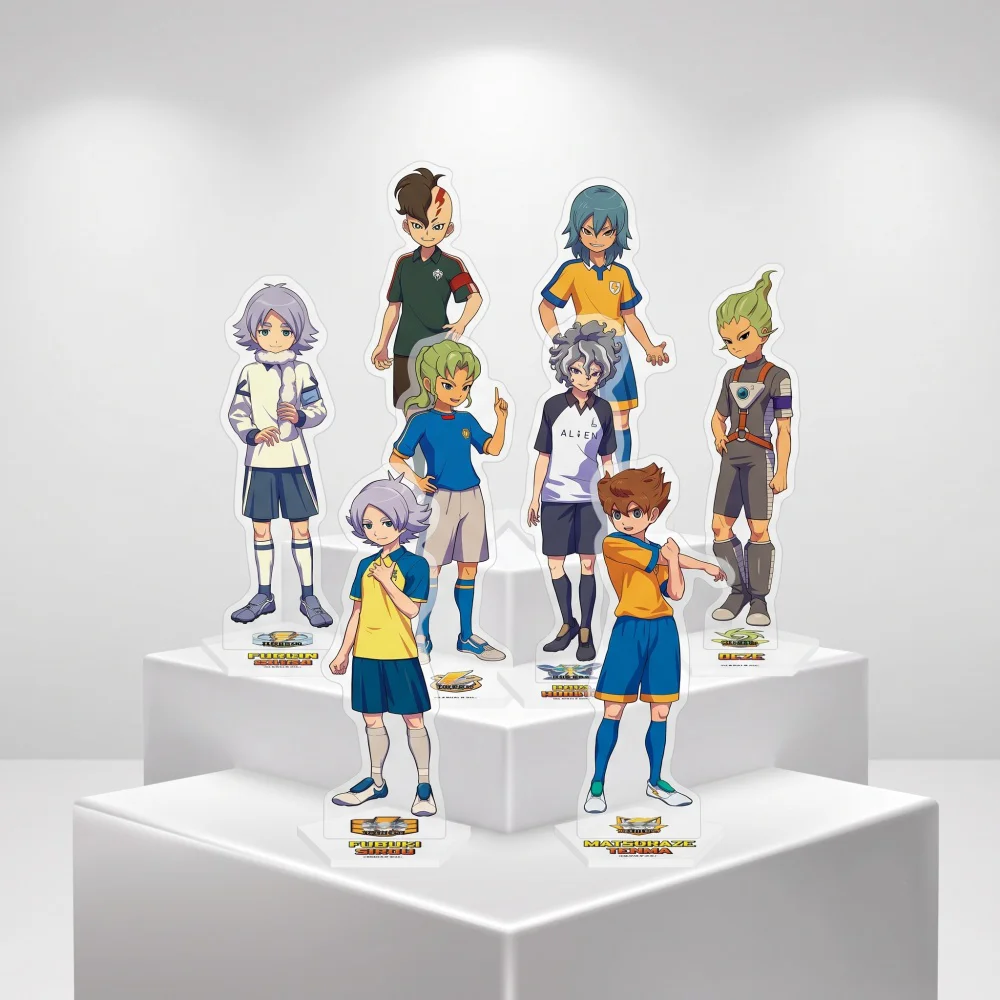 Inazuma Eleven IE Tenma Fubuki Hiroto Midorikawa Acrylic Stand Keychain Football Anime Character Collection Desk Decoration Gift