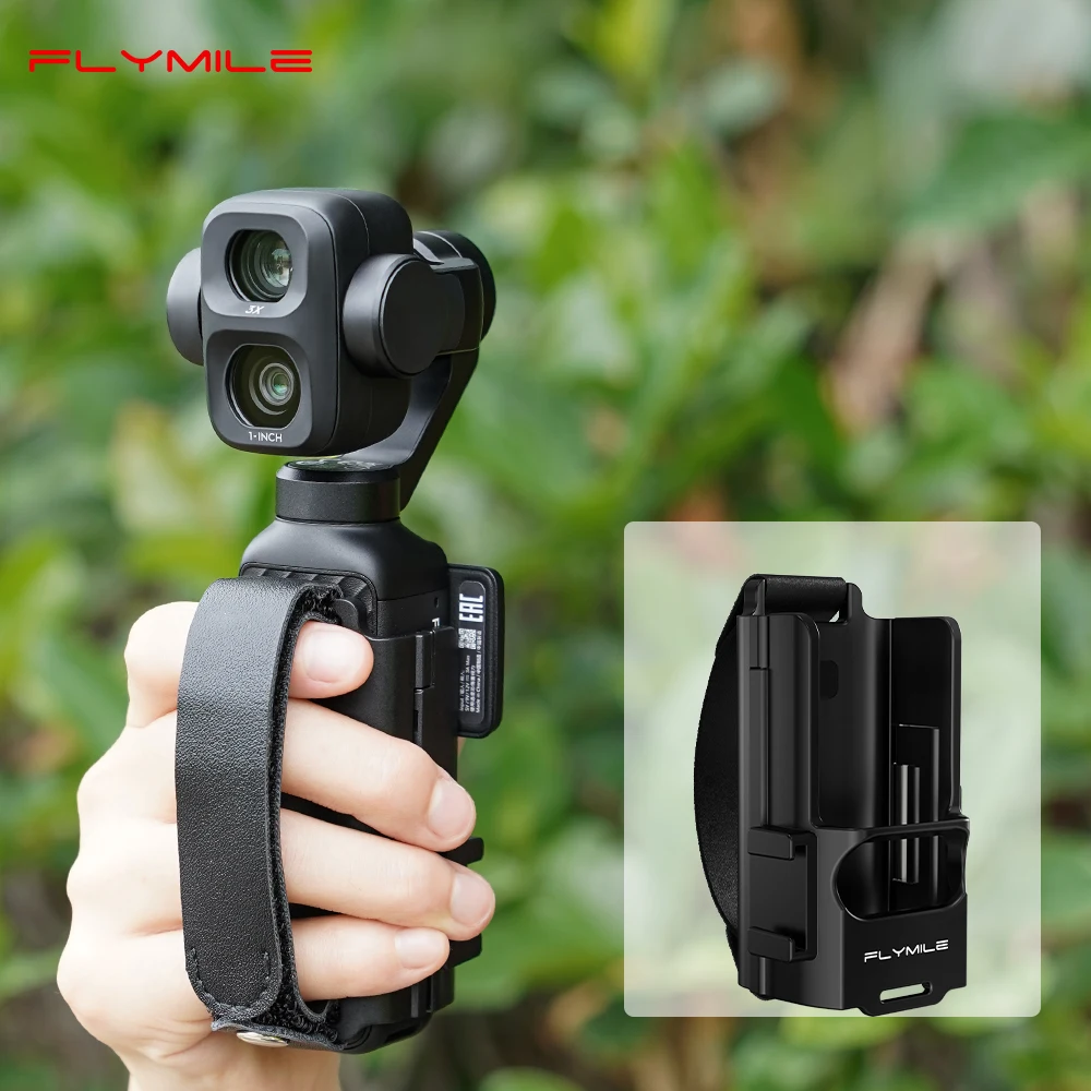 Flymile Handband-Schutzhülle für DJI Osmo Pocket 4P/4/3 mit Kaltplatten-Erweiterungsrahmen und Verlängerungsgriff