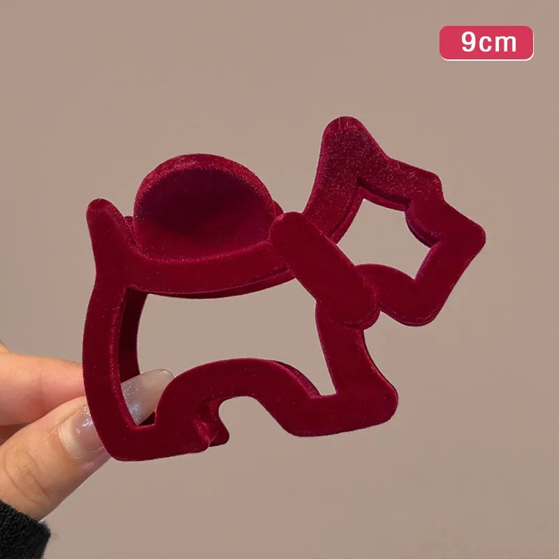 2025 جديد الكورية مشبك شعر الكلب موضة عادية المرأة البلاستيك القرش كليب لطيف الإنترنت المشاهير الحلو نمط مشبك شعر الحيوان #2