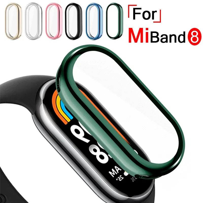 Ultra-Thin HD Screen Protector Case for Xiaomi Mi Band 8 Soft TPU Full Coverage Anti-Scratch Protective Case Cover for Mi Band 8