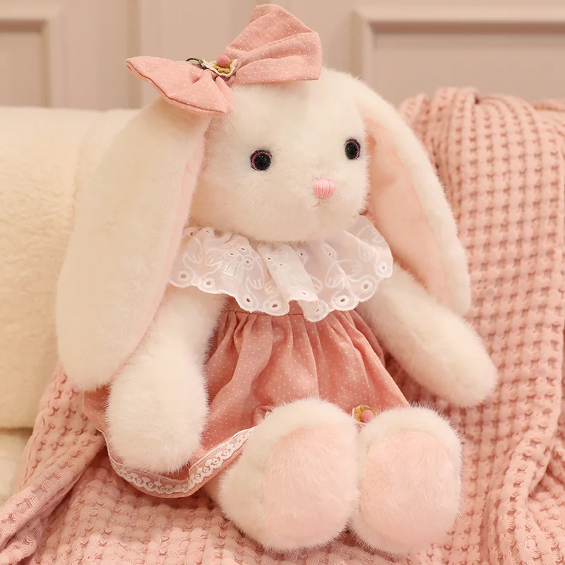 

Cute Princ Dr Rabbit Doll Plu Toy Teddy Bear Comfort Pillow Children Girls Gift Soft Stuffed Toys PP Cotton Filling