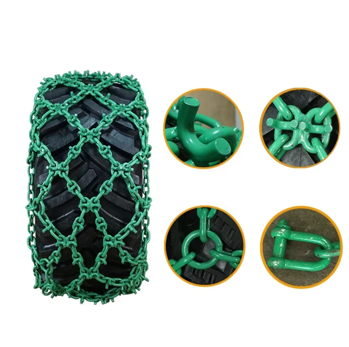 Wholesale Alloy Steel Welded Car Tire Skidder Chains Anti-Skid Tyre Protection Snow Chain