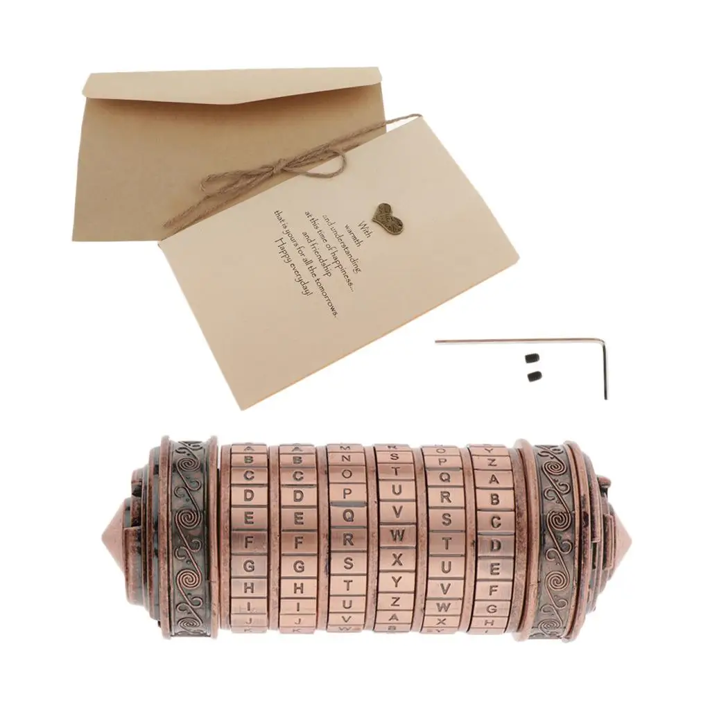 

Code Lock Alphabet Lock Copper Creative Retro Figure Lock Cylinder