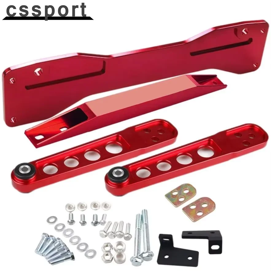 

Red Rear Lower Control Arm Subframe Brace Tie Bar for 01-05 Honda Civic DX ES EX