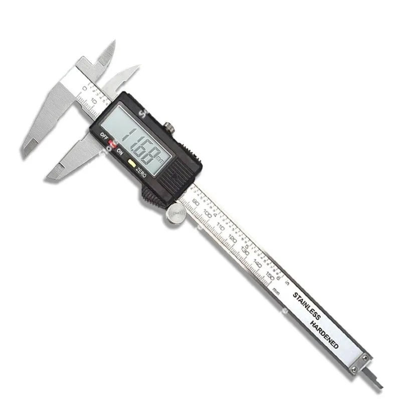 Electronic ruler with depth rod 0-150mm4cr13 stainless steel digital vernier, digital caliper
