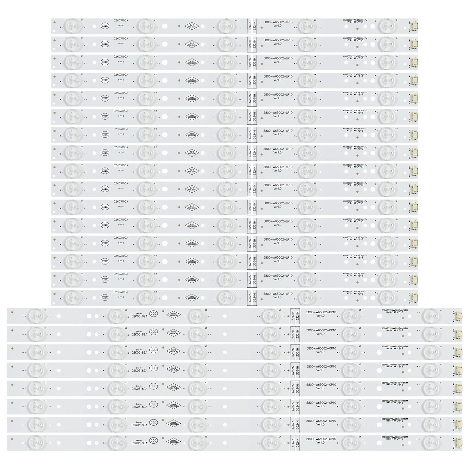 

Лента светодиодной подсветки для 65UH5500 65uh5500-ua 5835-W65002-LR40 5835-W65002-0P40 V650DJ4-QS5 65K2 5800-W65002-LR40 0P40
