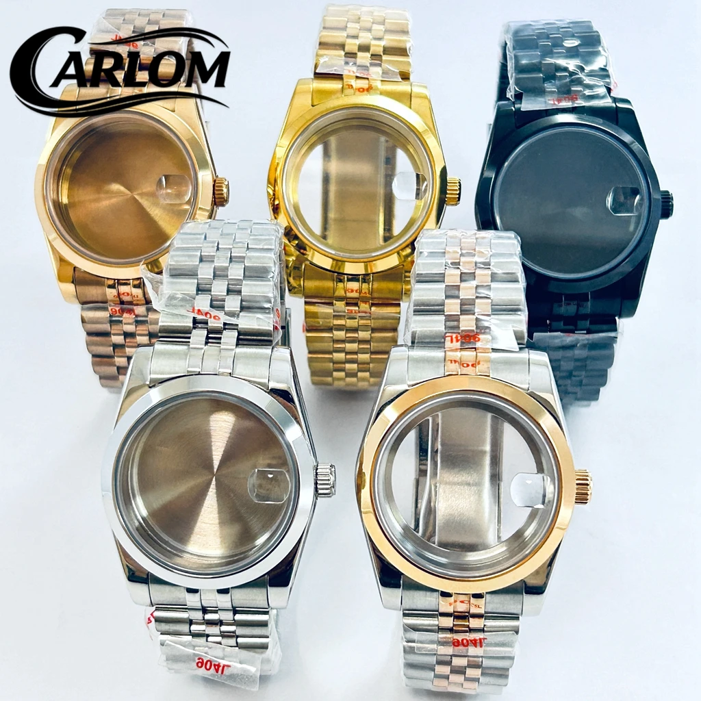 

Корпус для часов NH 36 мм/40 мм для NH34 NH35 NH36 NH38 NH39 NH70 NH72 ETA2824 PT5000, водонепроницаемое сапфировое стекло, дата, детали Jubilee Date SKX