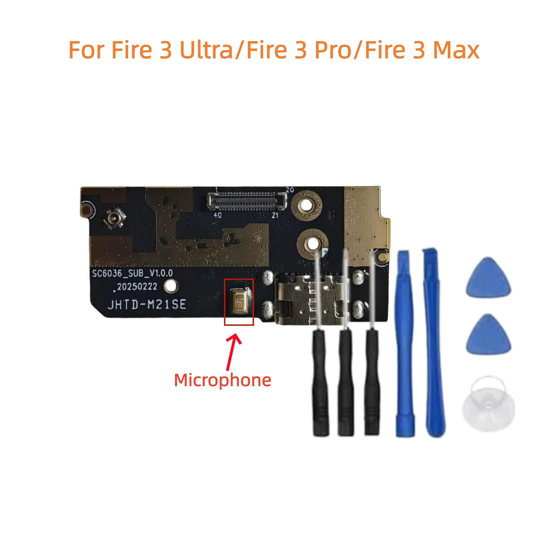 

For Doogee Fire 3 Ultra Fire 3 Pro Fire 3 Max Phone PCB USB Board Charging Charge Dock Plug With Microphone Parts Accessories