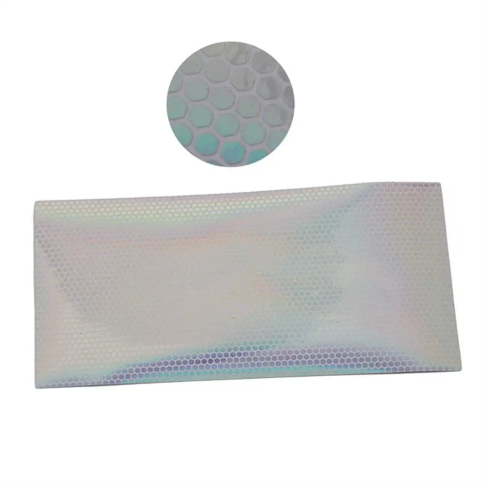 

Silver Laser Fishing Lure Stickers Transparent DIY Material Fish Skin Stickers 20X10cm Reflective Fishing Lure Film Fishing Bait