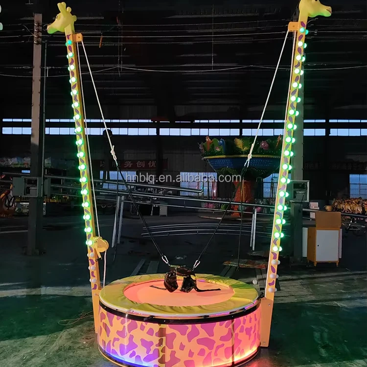 

Детские одиночные прыжки в банджи с цветными огнями, милая модель одиночных прыжков в банджи для детей, распродажа по оптовой цене