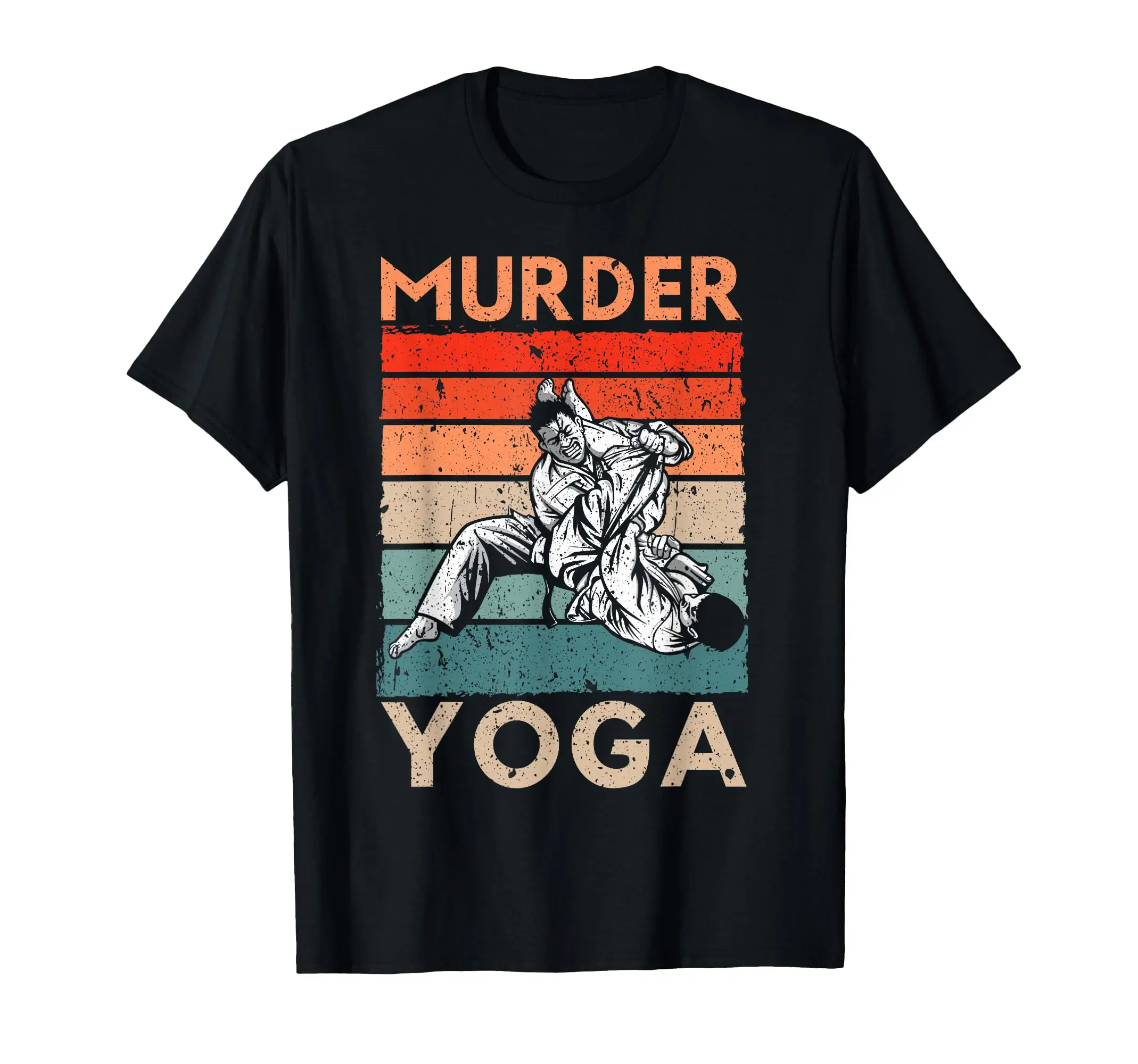 Murder Yoga Judo Master Martial Arts Judoka Judoist Vintage Classic Logo T Shirt and Stickers, Unisex Adult T Shirt Collection